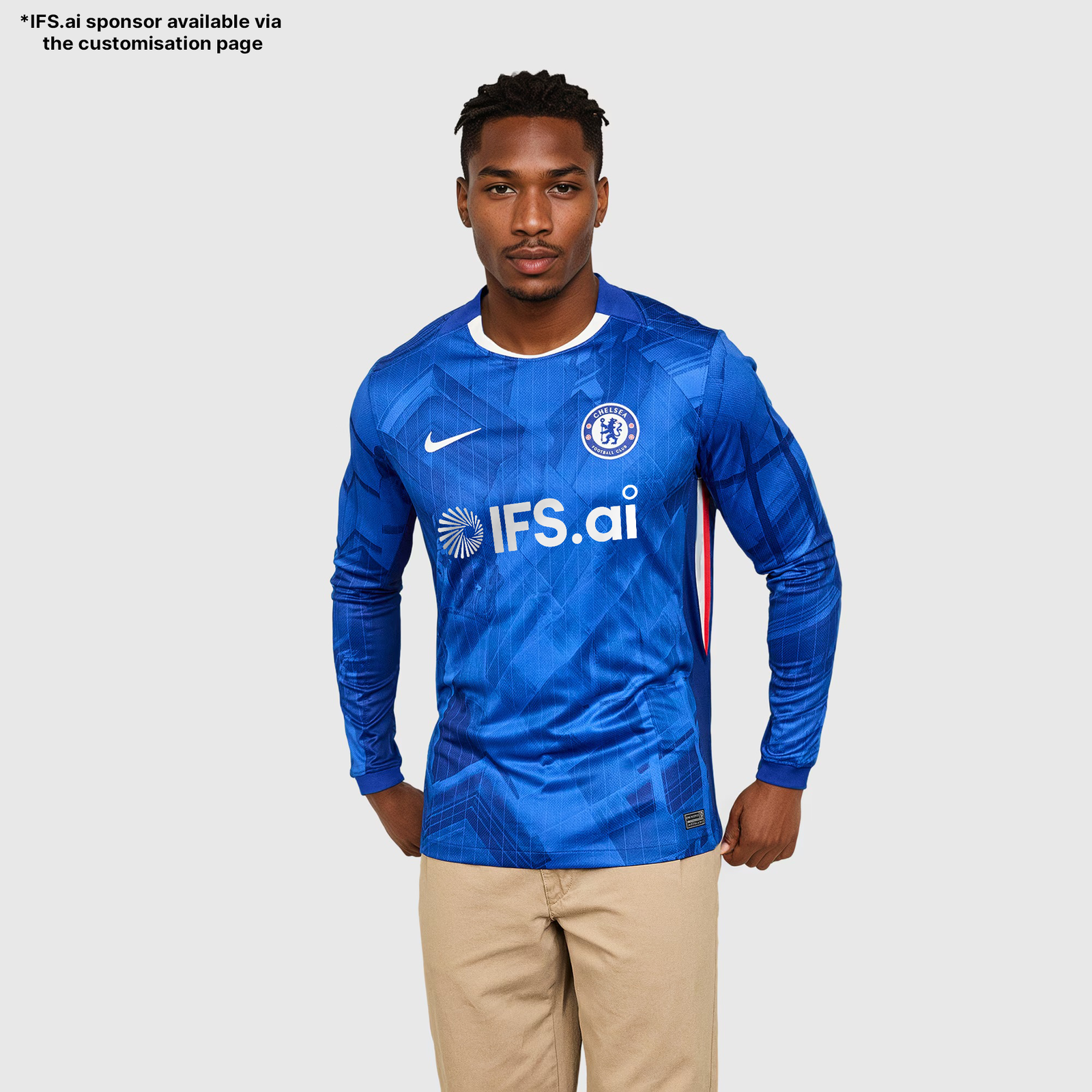 Chelsea Nike Stadium Home Long Sleeve Shirt 2025-26