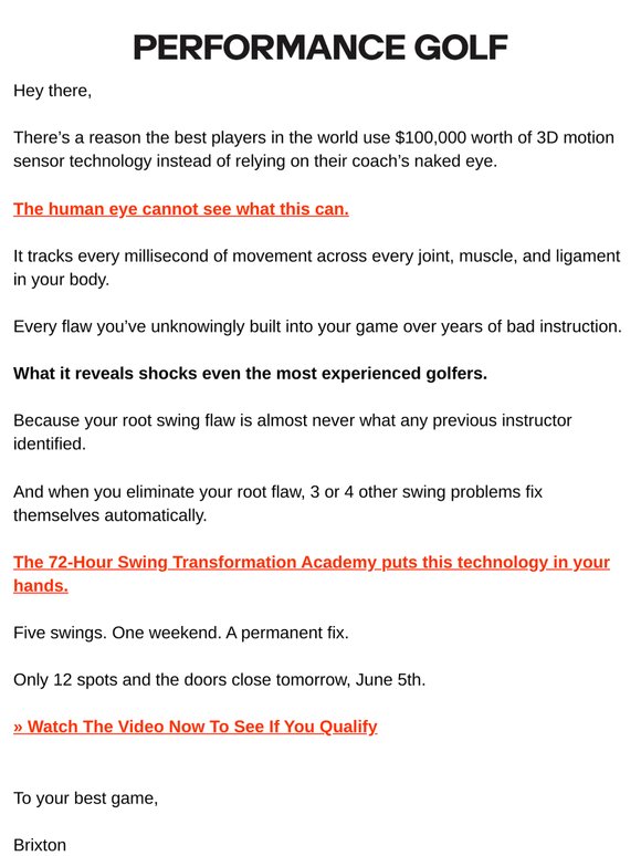 What 5 swings revealed that years of lessons never could