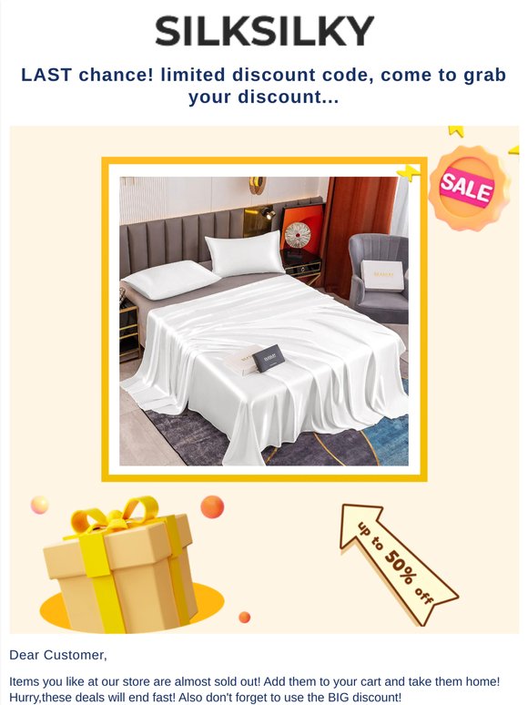 LAST chance! limited discount code, come to grab your discount...