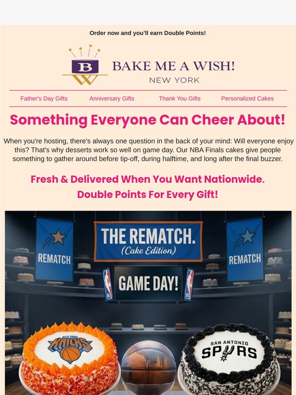 NBA Finals Cakes Perfect For Hosting + It's Double Points This Week