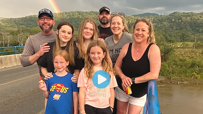 Click to watch Jerimy's family vacation video in Costa Rica