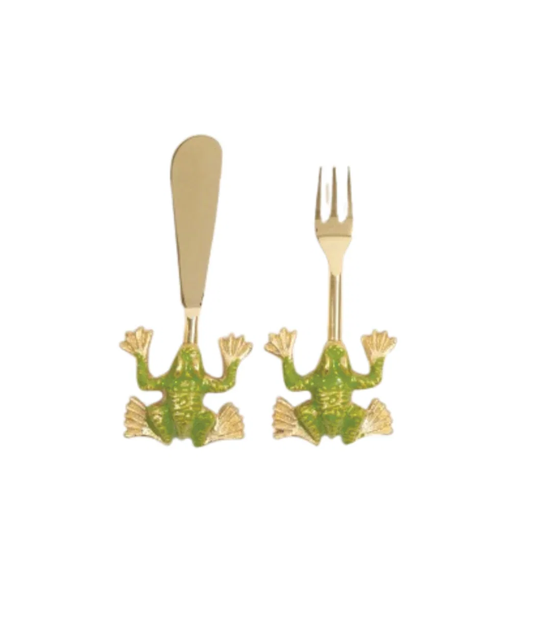 Image of Frog Spreader & Hors d'oeuvre Fork - Set of 2