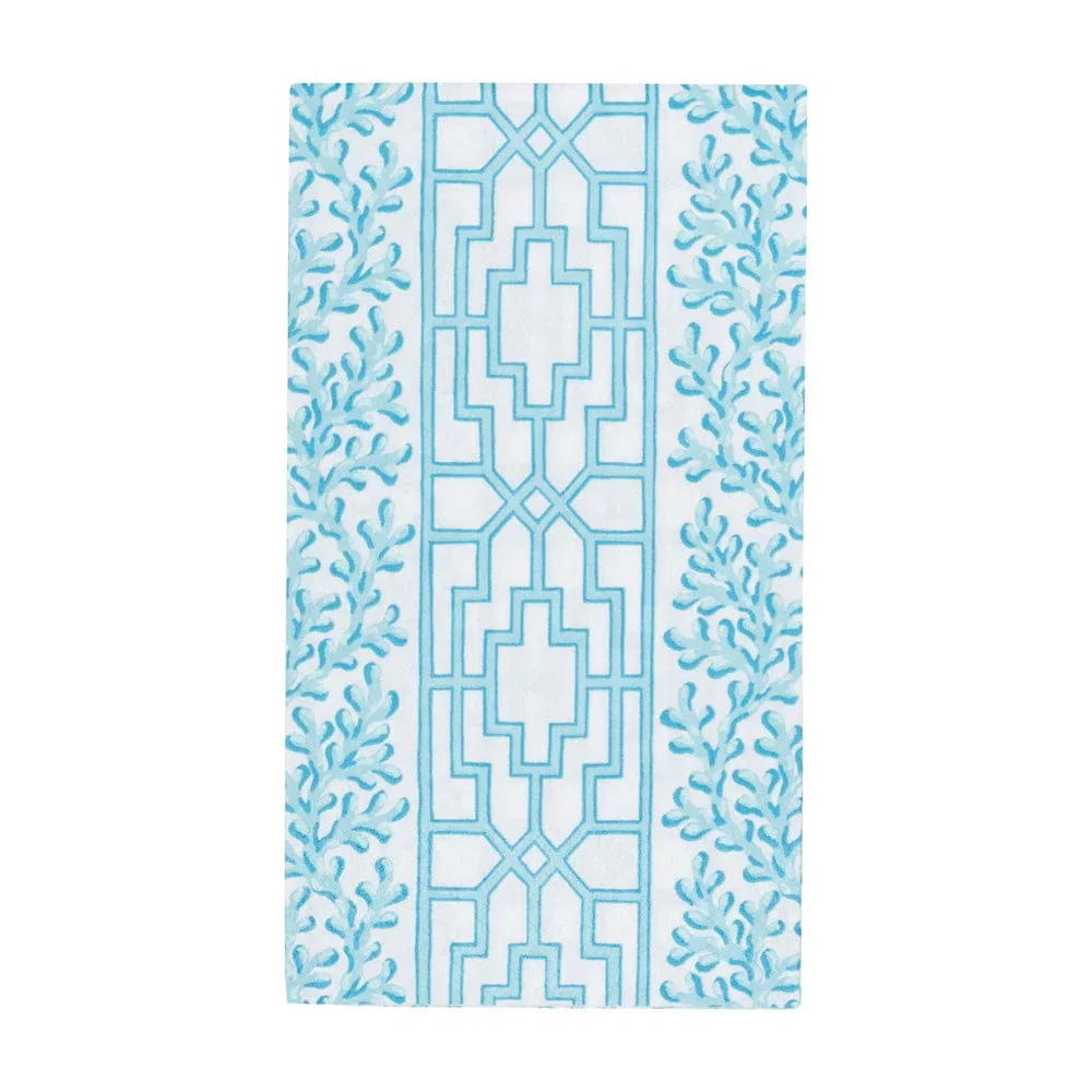 Image of Coral And Trellis Robin's Egg Guest Towel