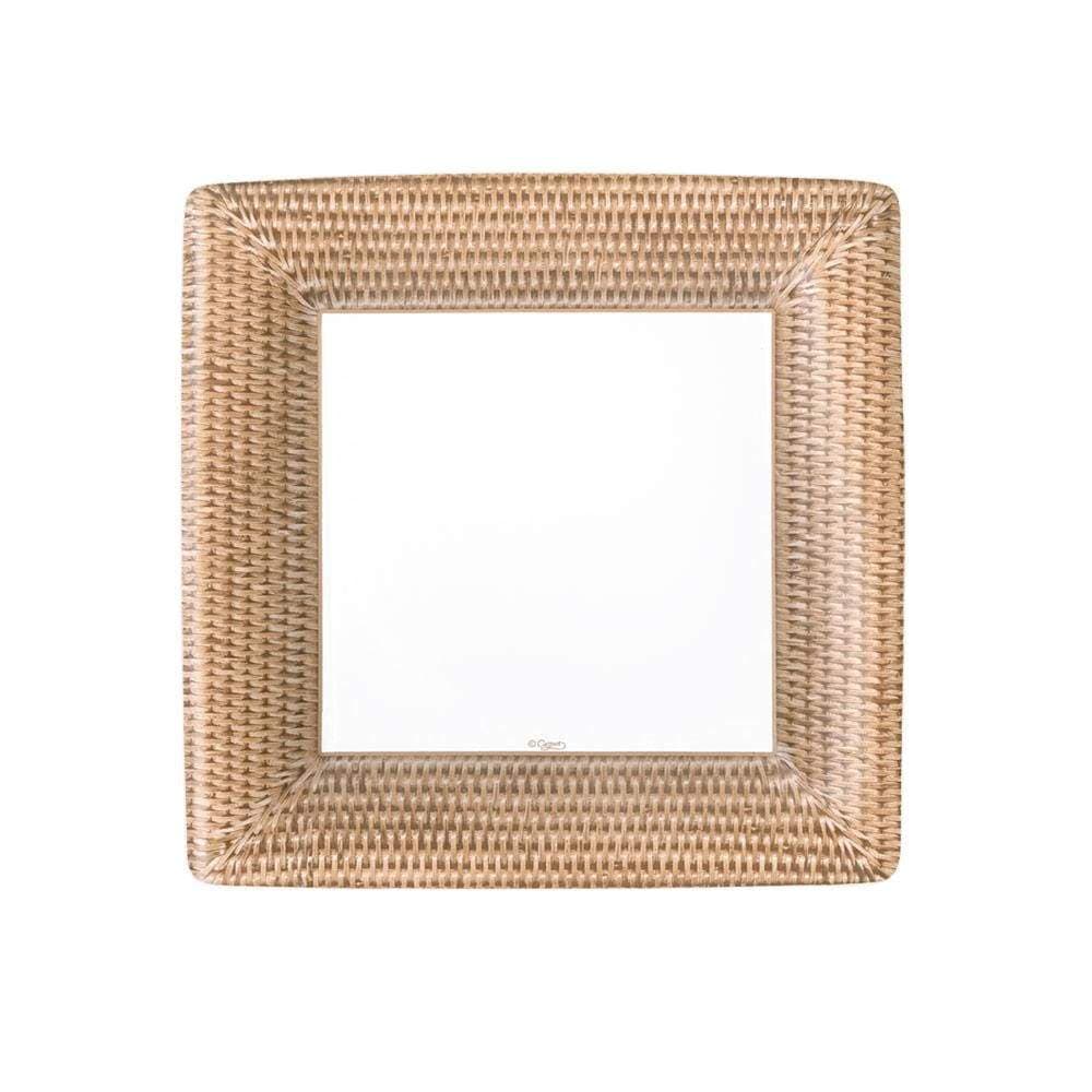 Image of Rattan  Sq Salad/Dessert Plates Square