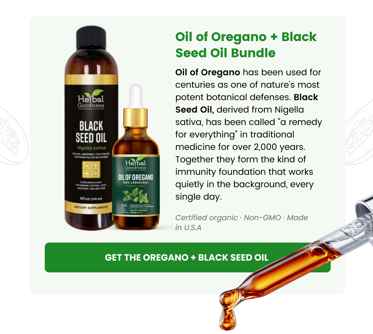 Oil of Oregano + Black Seed Oil Bundle