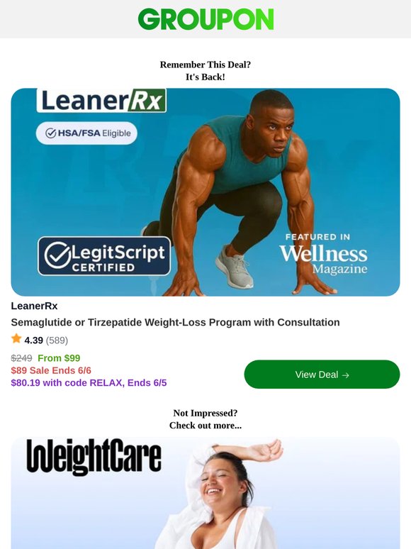 The Deal You Viewed Is Back In Stock!
