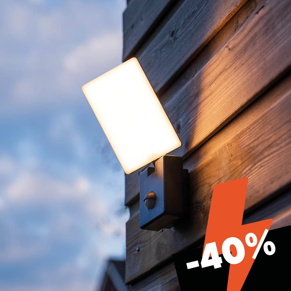 Selby wall light with sensor