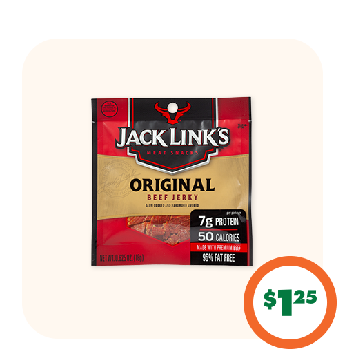 $1.25 Jack Link's>® Beef Jerky
