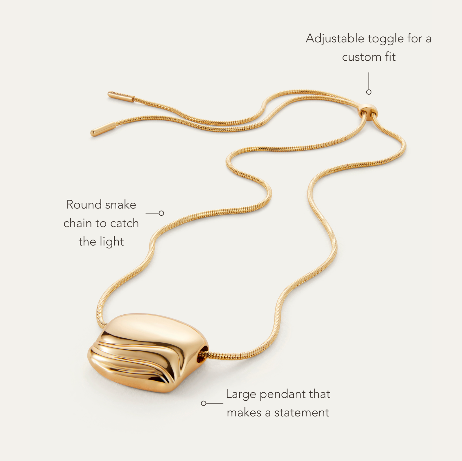 Rue Pendant Necklace Thoughtfully Designed