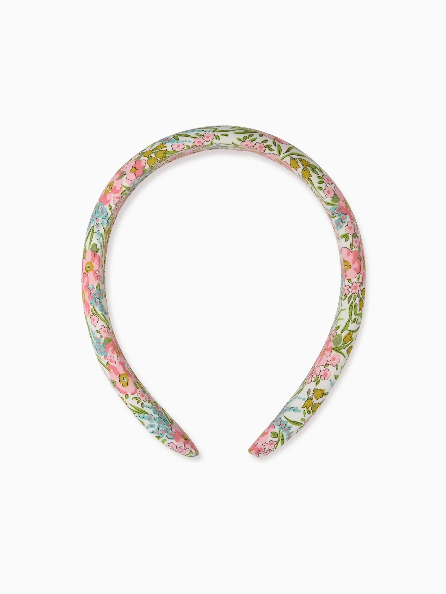 Image of Pink Floral Girl Made With Liberty Fabric Wide Headband
