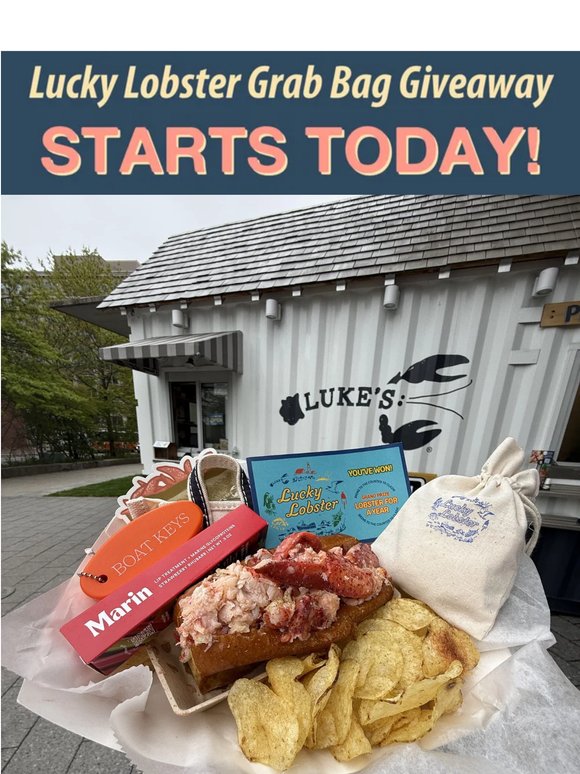 Lucky Lobster Grab Bags Start TODAY  🎉🎁🦞