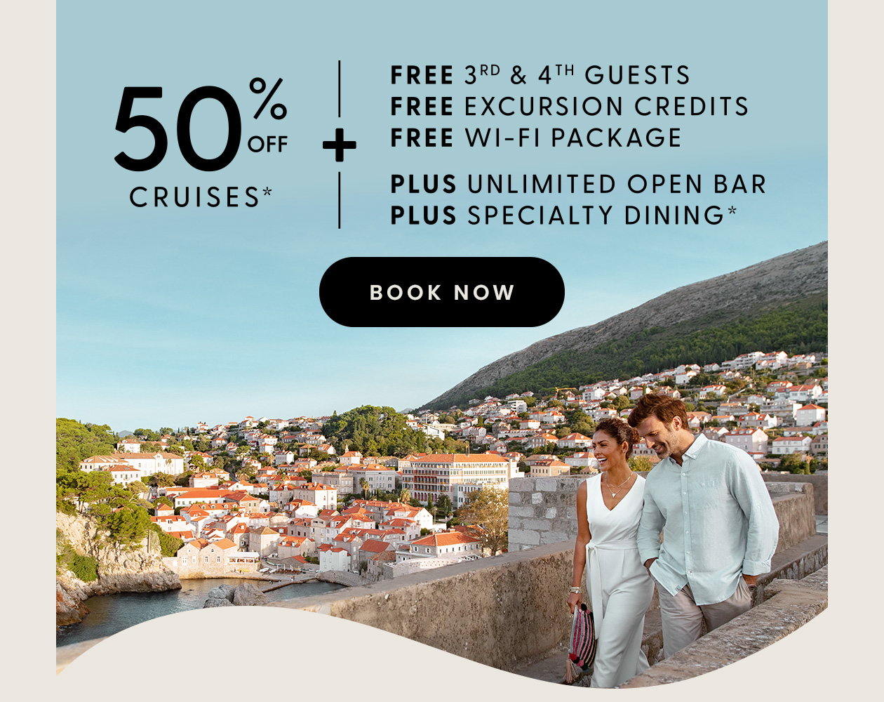 50% OFF CRUISES