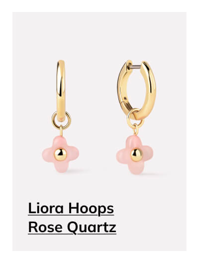 Liora Hoops Rose Quartz