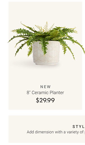 8" Ceramic Planter