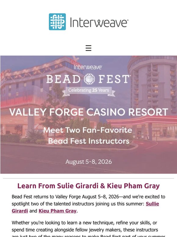 Big News: Two Of Your Favorite Instructors Return to Bead Fest PA