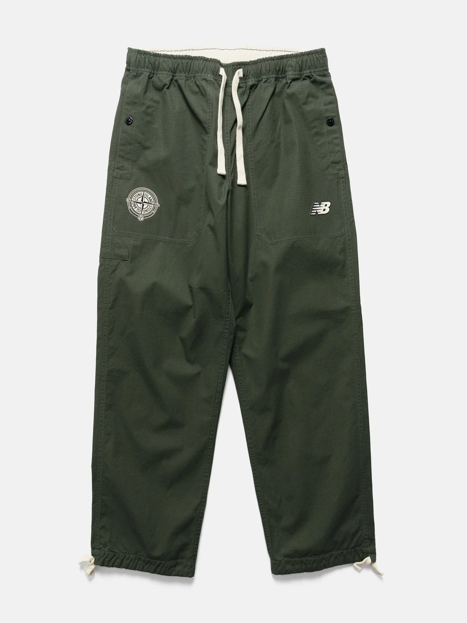 Image of x New Balance Reversible Ripstop Pants Juniper/Ivory