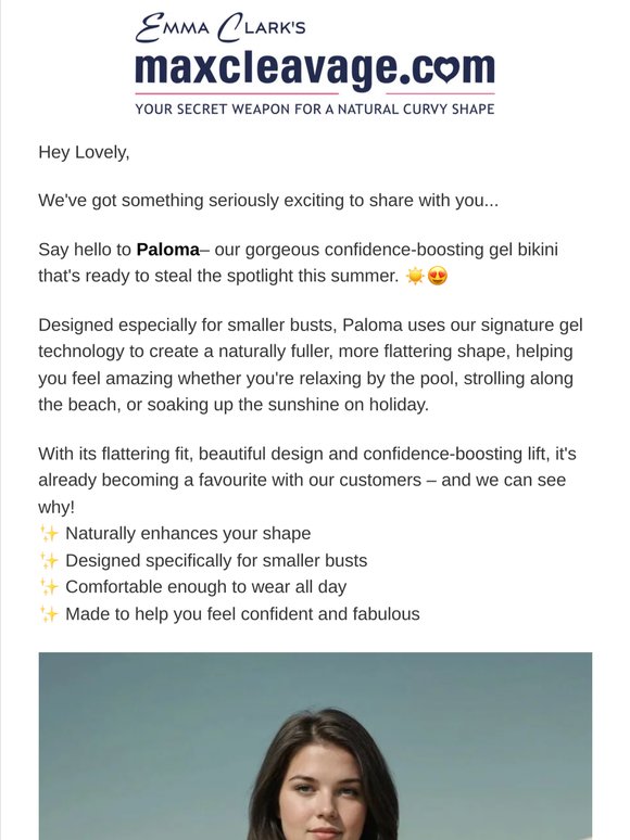 ❤️🤍Say HELLO to Paloma – Beat the rush. and ORDER our spicy new gel bikini today!✨