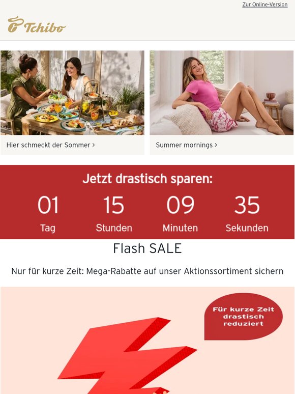 Jetzt drastisch reduzierte Artikel im Flash SALE sichern!