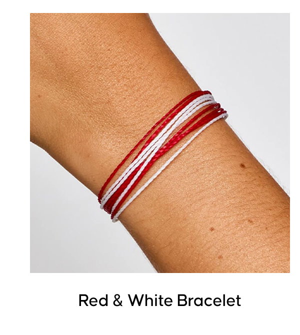 Red & White Bracelet