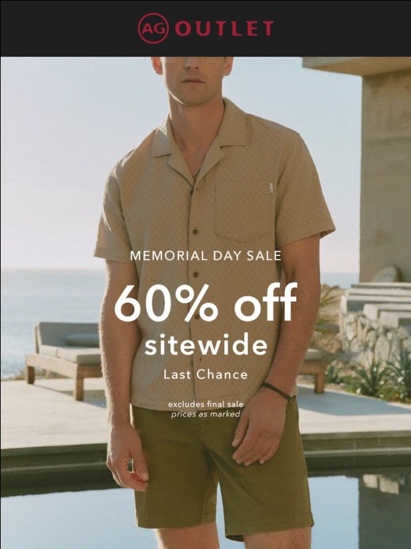 Final Call: 80% Off Clearance & 60% Off Sitewide