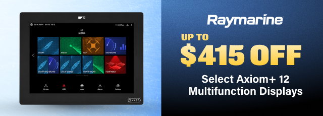 Up To $415 OFF Select Raymarine Axiom+ 12 Multifunction Displays