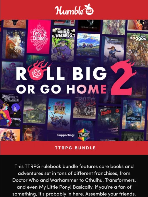 Get over 50 TTRPG books set in your favorite books, movies, and games!
