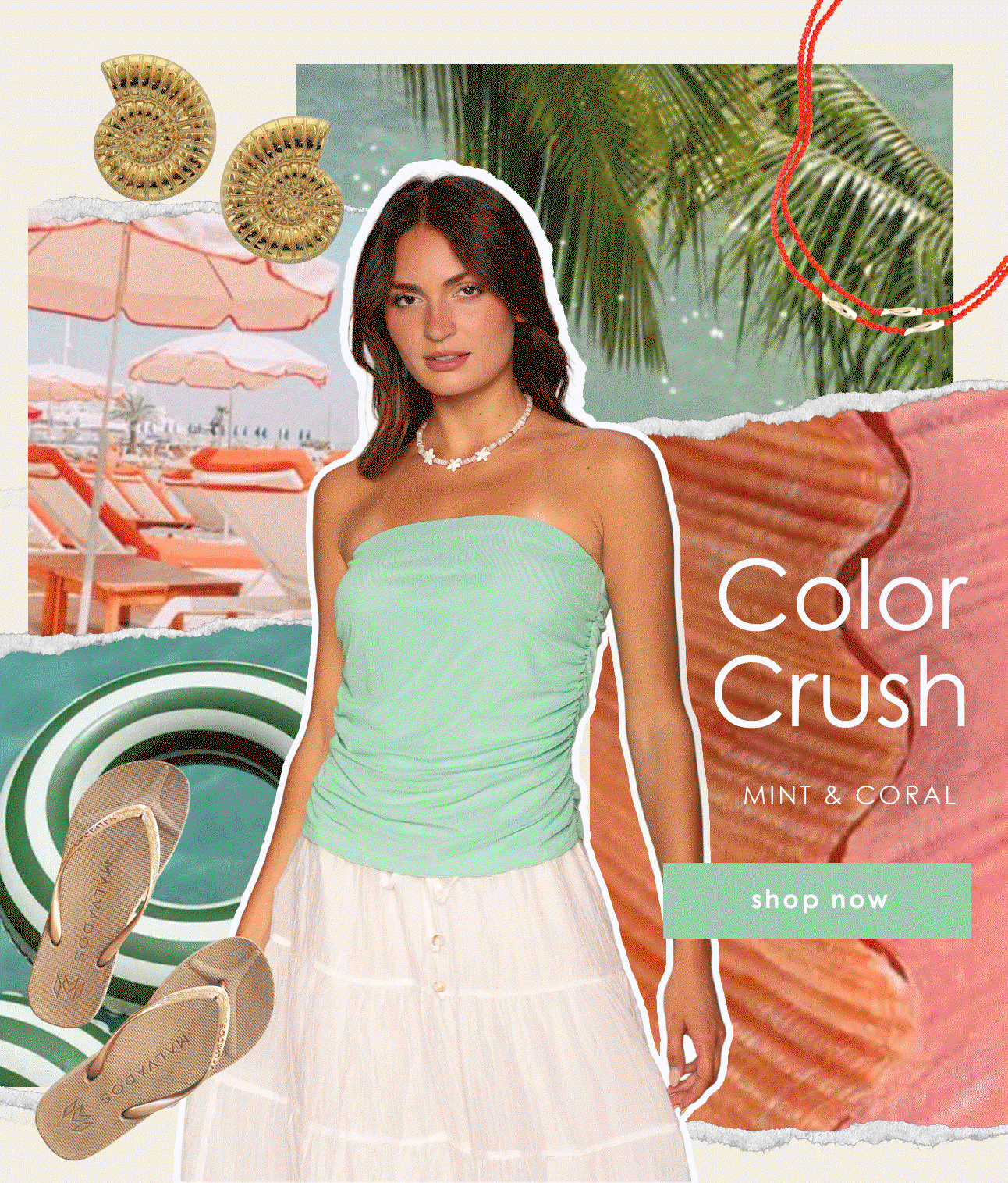 Color Crush MINT & CORAL