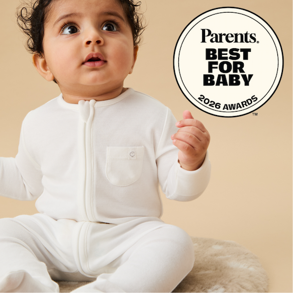 Clever Zip Sleepsuit - White
