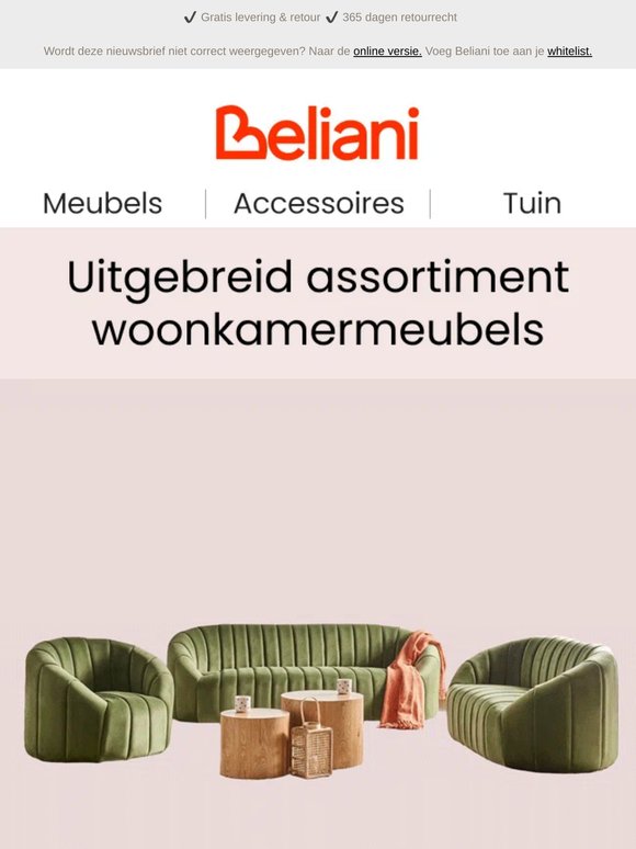 Ontdek ons uitgebreide woonkamerassortiment 🛋️