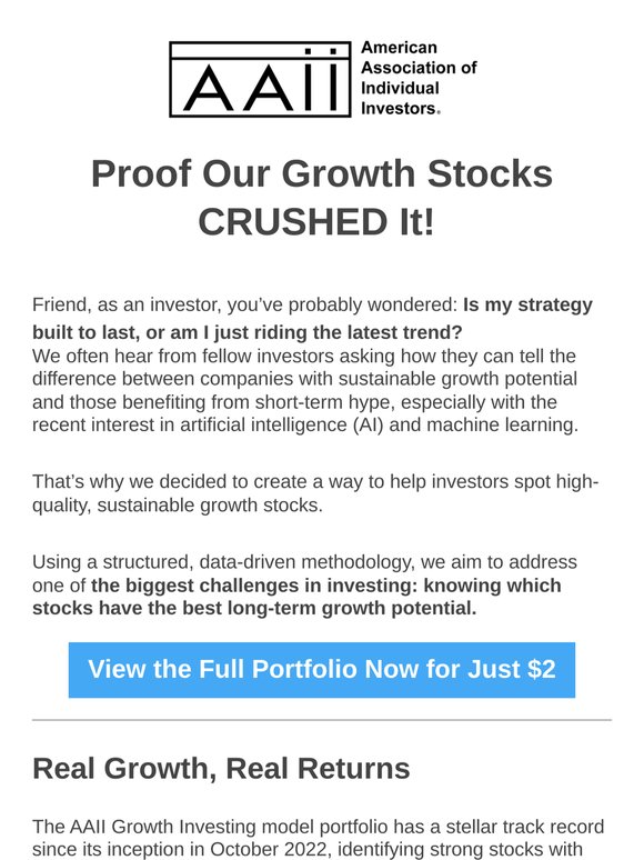 Investor, Proof Our Growth Stocks CRUSHED It!