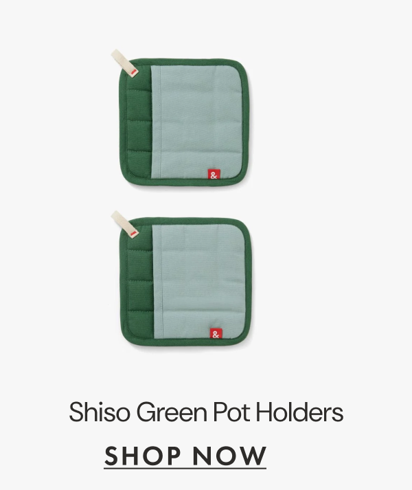 Shiso Green Pot Holders