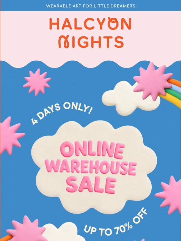 🚨 ONLINE WAREHOUSE SALE STARTS NOW 🚨