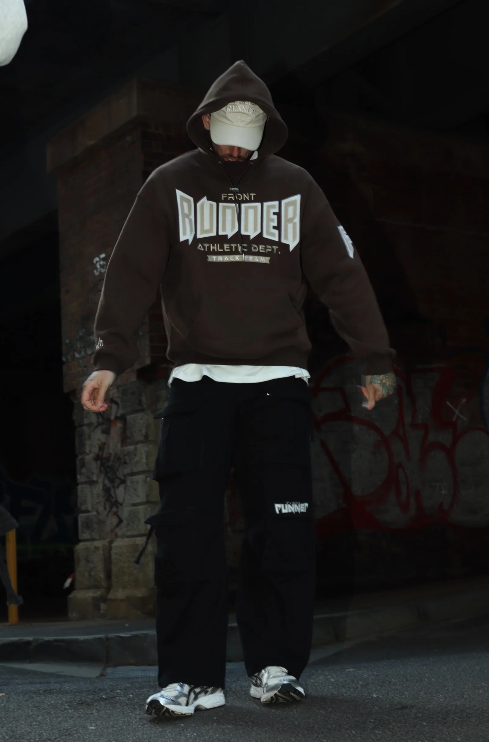 Image of VD Runner Hoodie - Chocolate