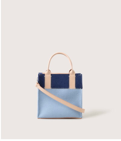 Jaunt Merino Wool Crossbody in Denim / Sky
