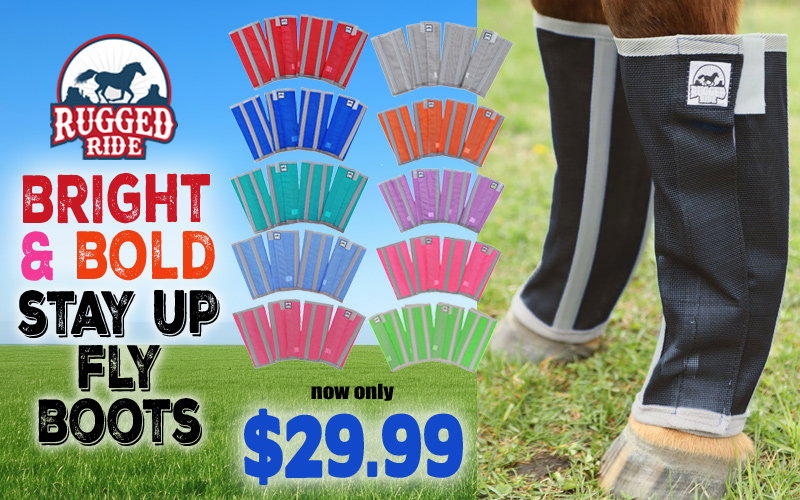 Rugged Ride Stay Up Fly Boots $29.99!