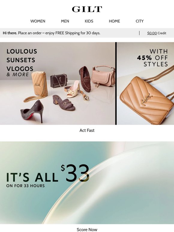 [45% Off Styles] Loulous, Sunsets, VLogos, & More