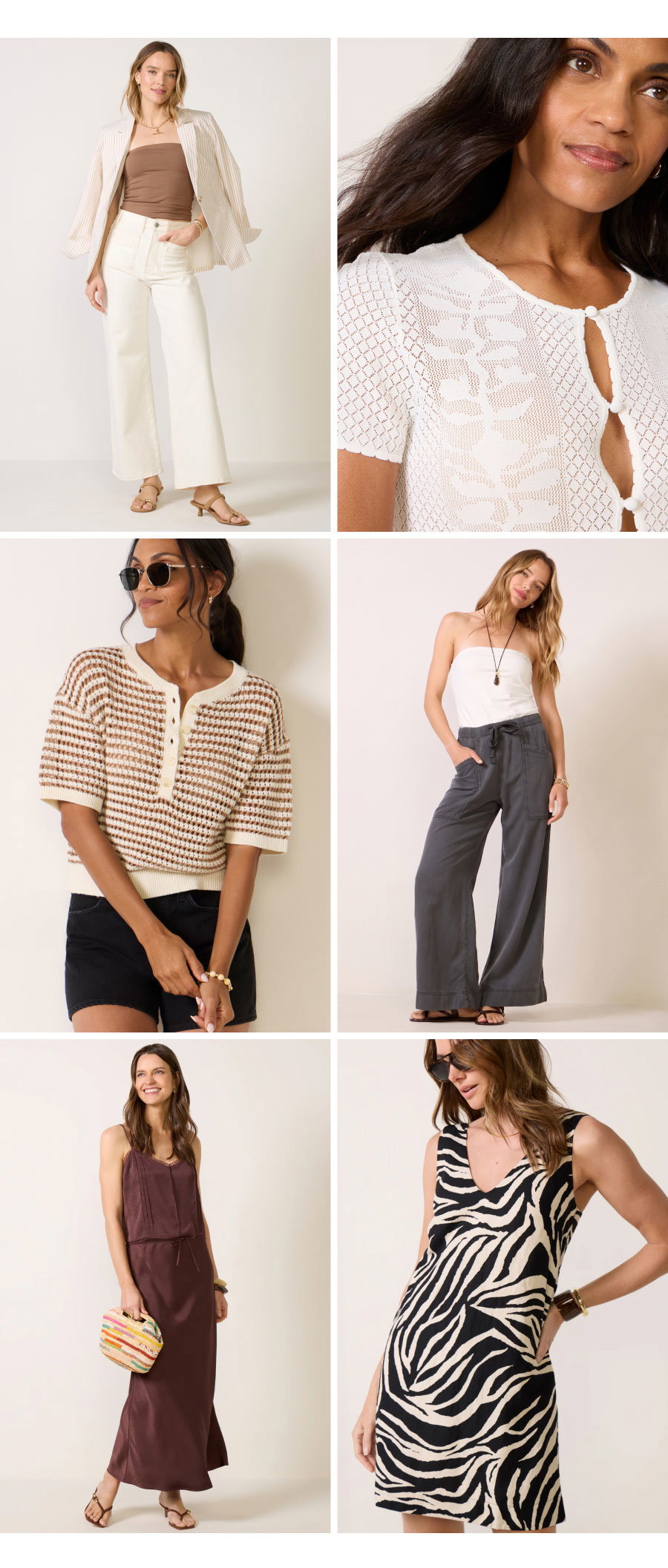 Grid of images of new looks