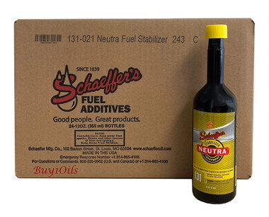 Schaeffer 131-021 Neutra Fuel Stabilizer | 24-CASE 