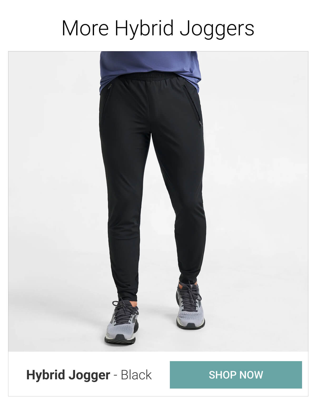 Black Hybrid Jogger