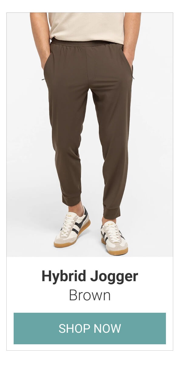 Brown Hybrid Jogger