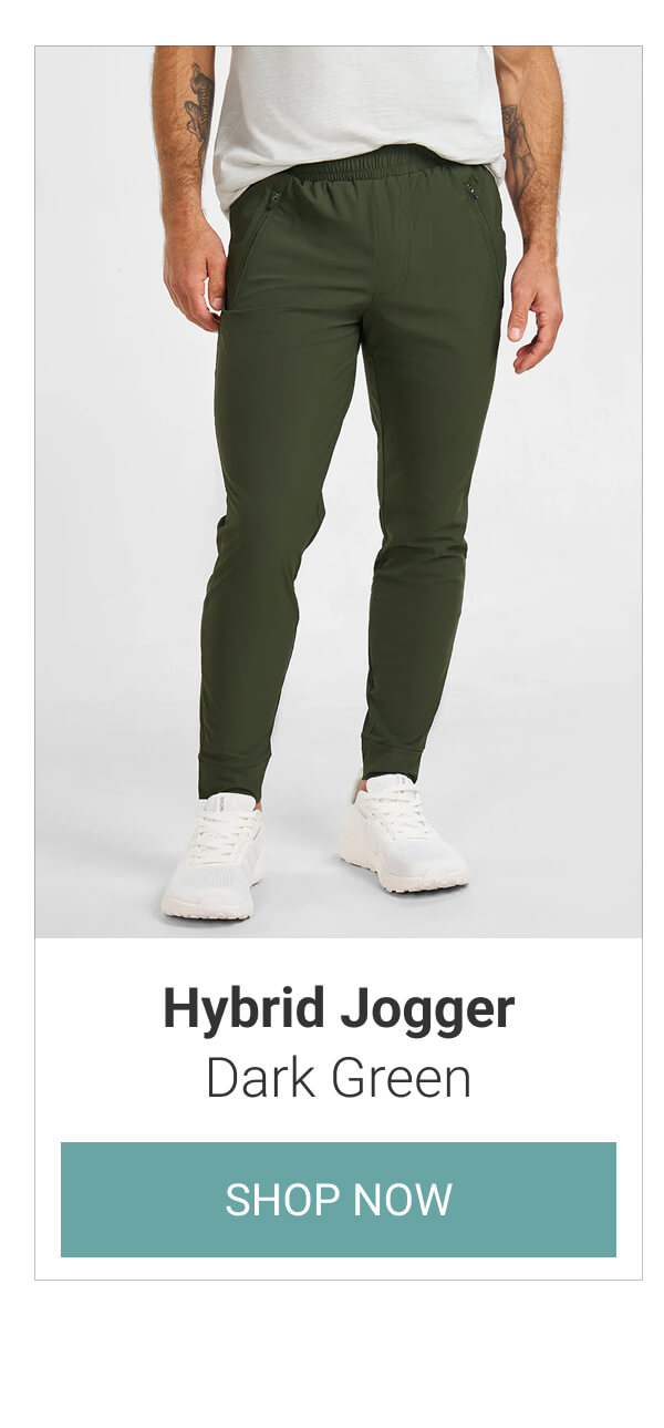 Dark Green Hybrid Jogger