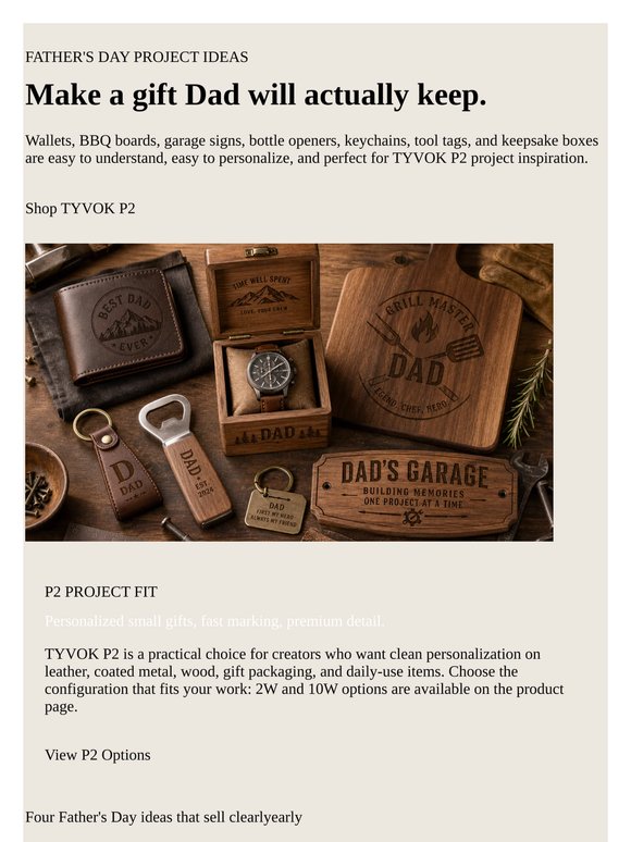 Father's Day Gifts You Can Make with TYVOK P2