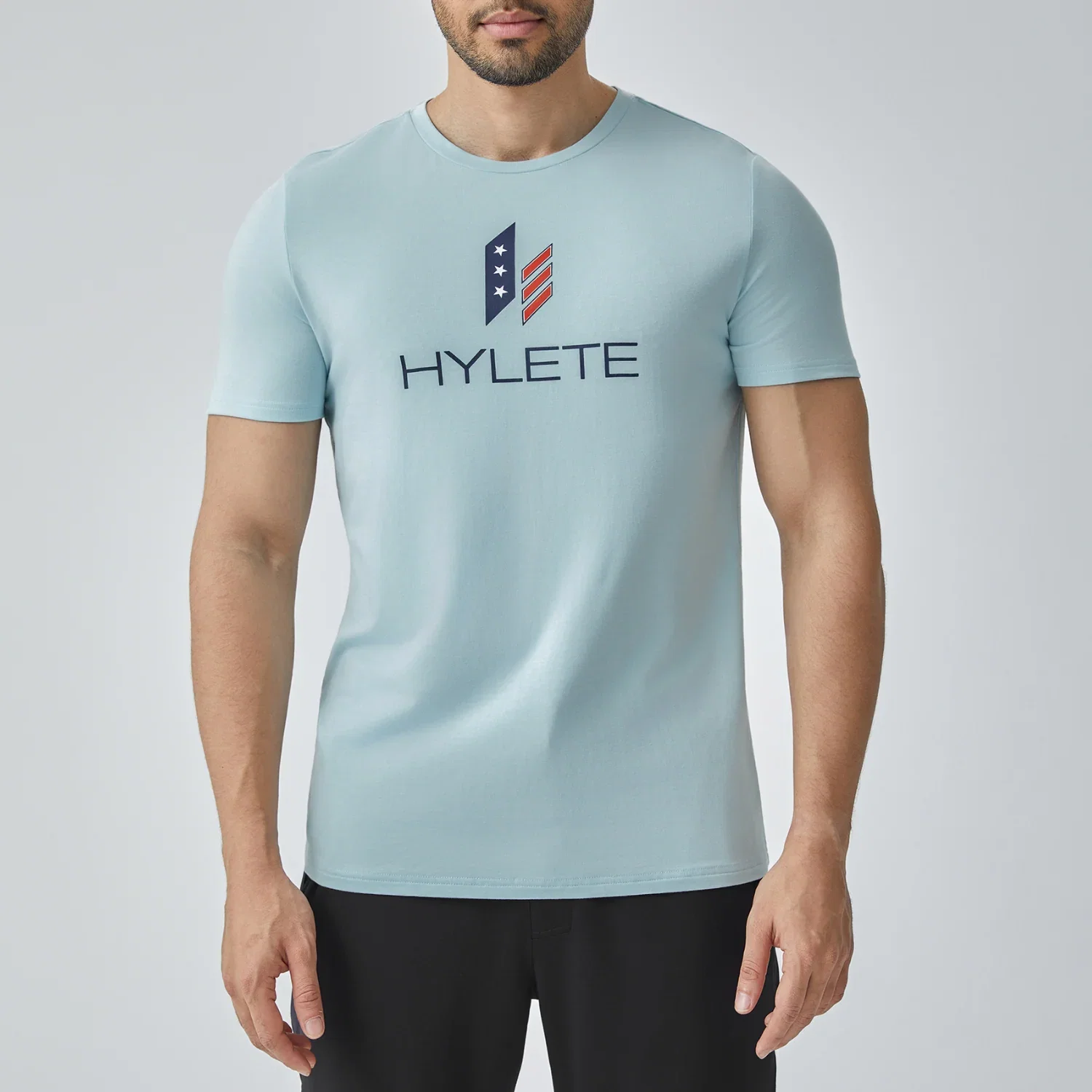 Image of Stacked Nation HY-Blend Crew Tee [Sky Blue]