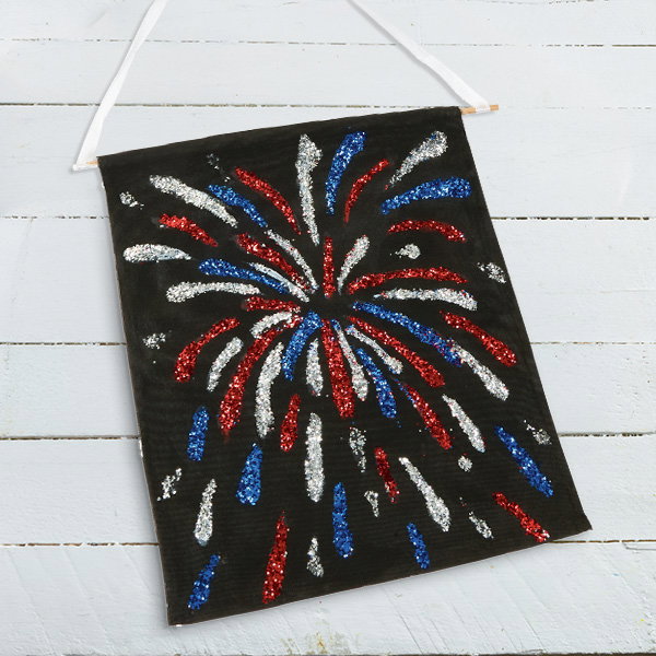 Colorations® 4th of July Fireworks Banner Craft Kit - Makes 12 Crafts