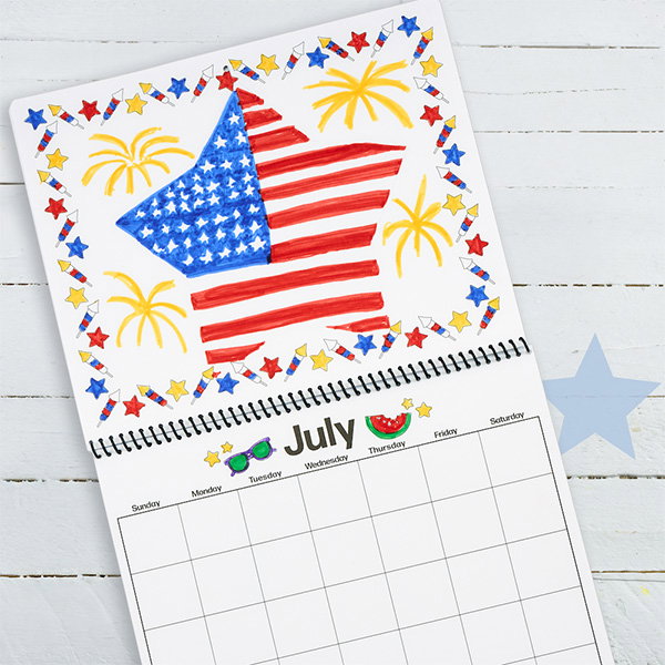 Colorations® 4th of July Celebration Calendar Craft Kit - Makes 12 Crafts