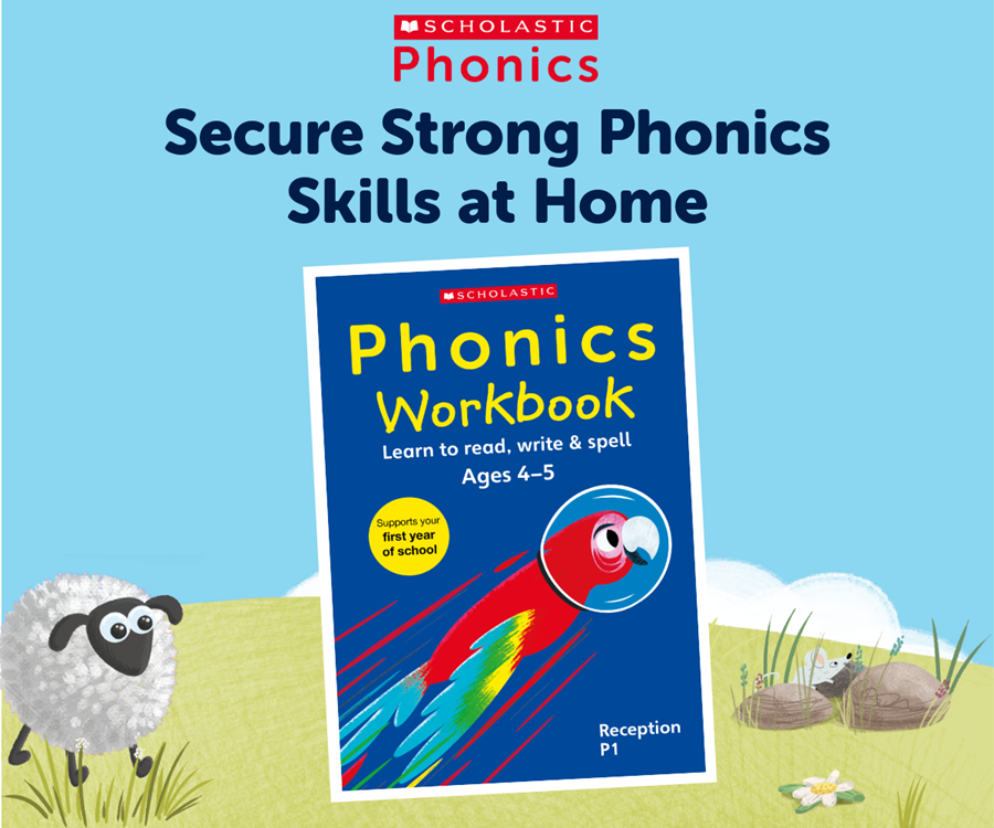 Secure Strong Phonics Skills at Home with the Scholastic Phonics Workbook.