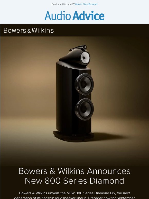 💎 Bowers & Wilkins Announces New 800 Series Diamond