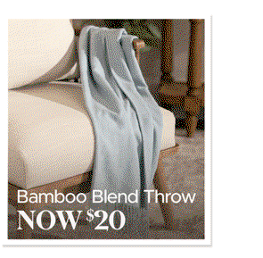 Bamboo Blend Throw Now $20
