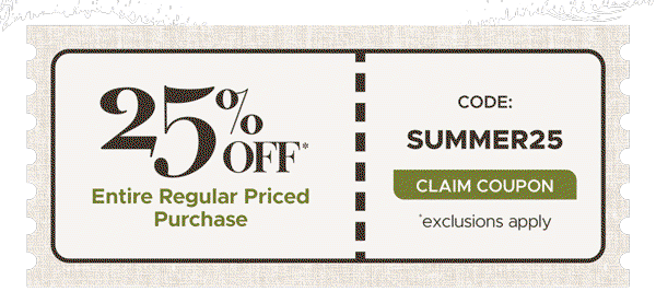 25% Off Coupon