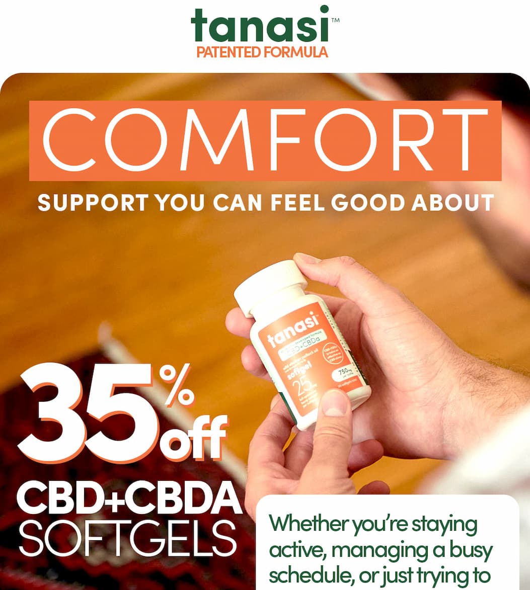 35% Off CBD+CBDA Softgels